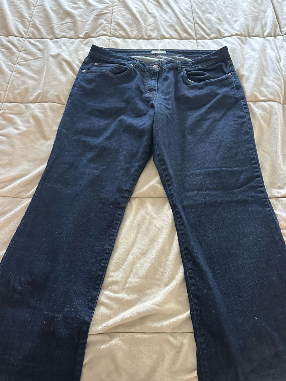 Eileen Fisher Organic Cotton Denim Jeans Sz M